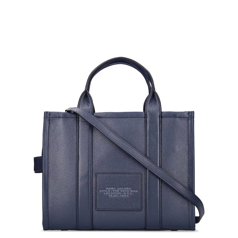 Marc Jacobs The Medium Leather Tote Bag, Blue Sea